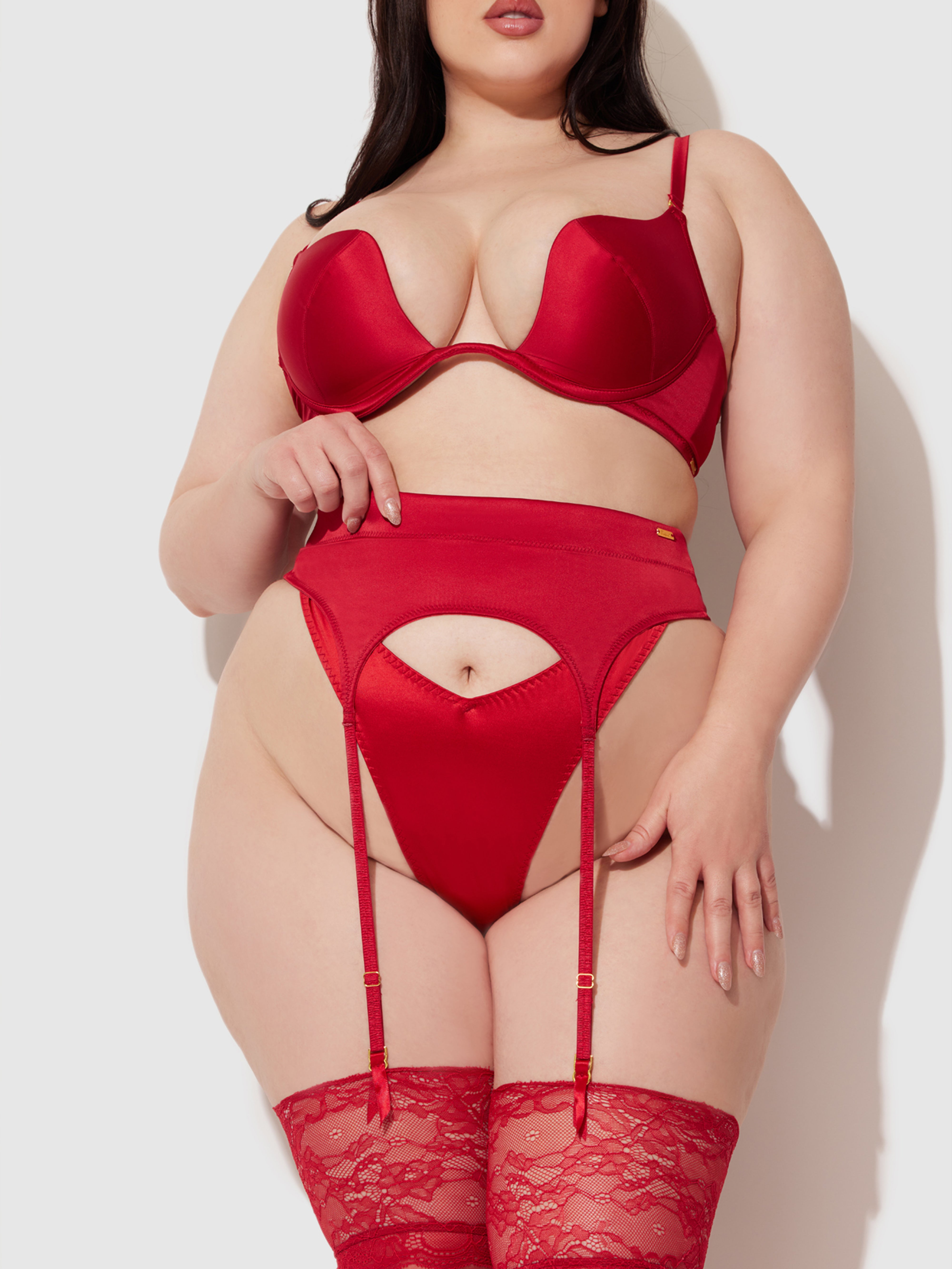 Petra Satin Garter - Frederick's of Hollywood