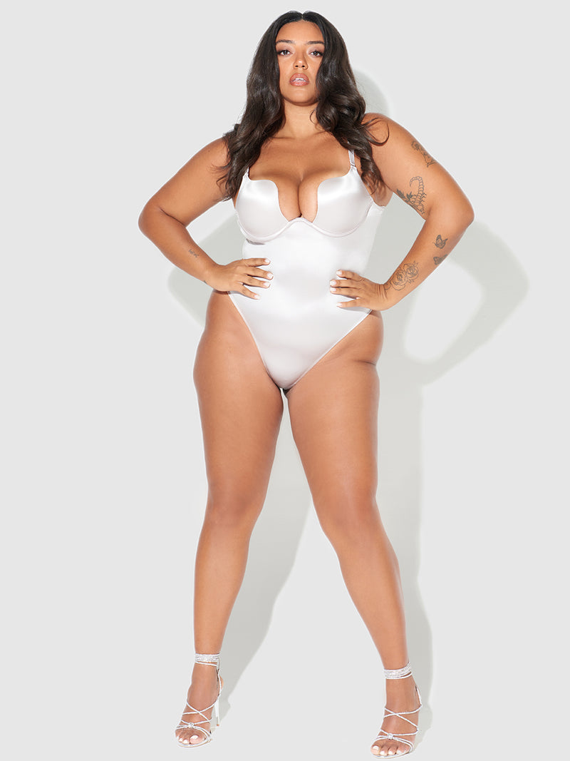 Rising Star Plunge Push Up Bodysuit - Fredericks Of Hollywood