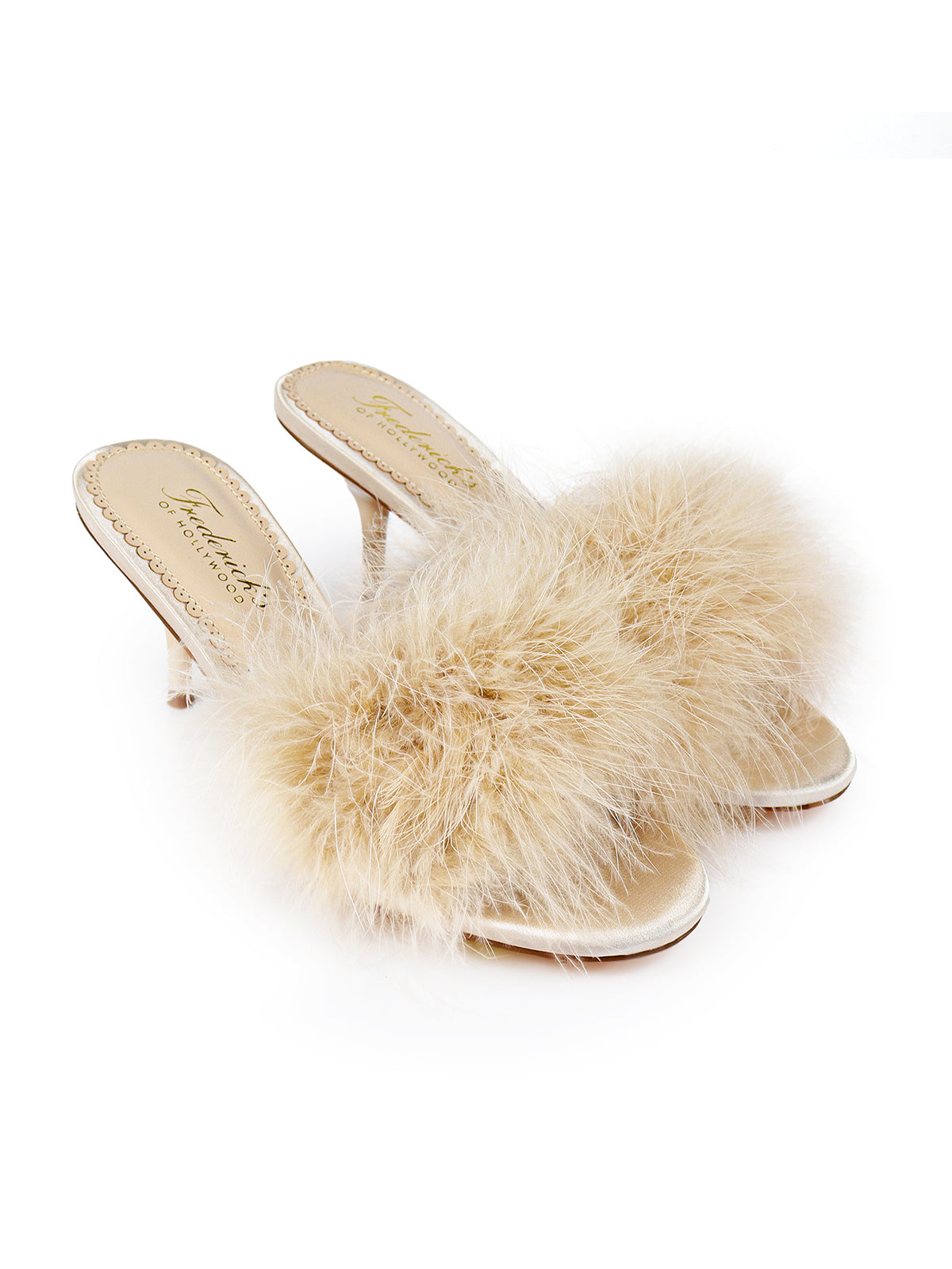 Luxor Feather Mule - Champagne