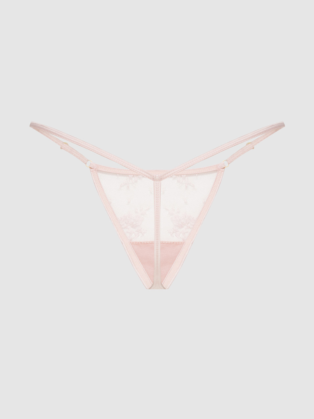 Rosalind Lace & Satin Trimmed G-String - Fredericks of Hollywood