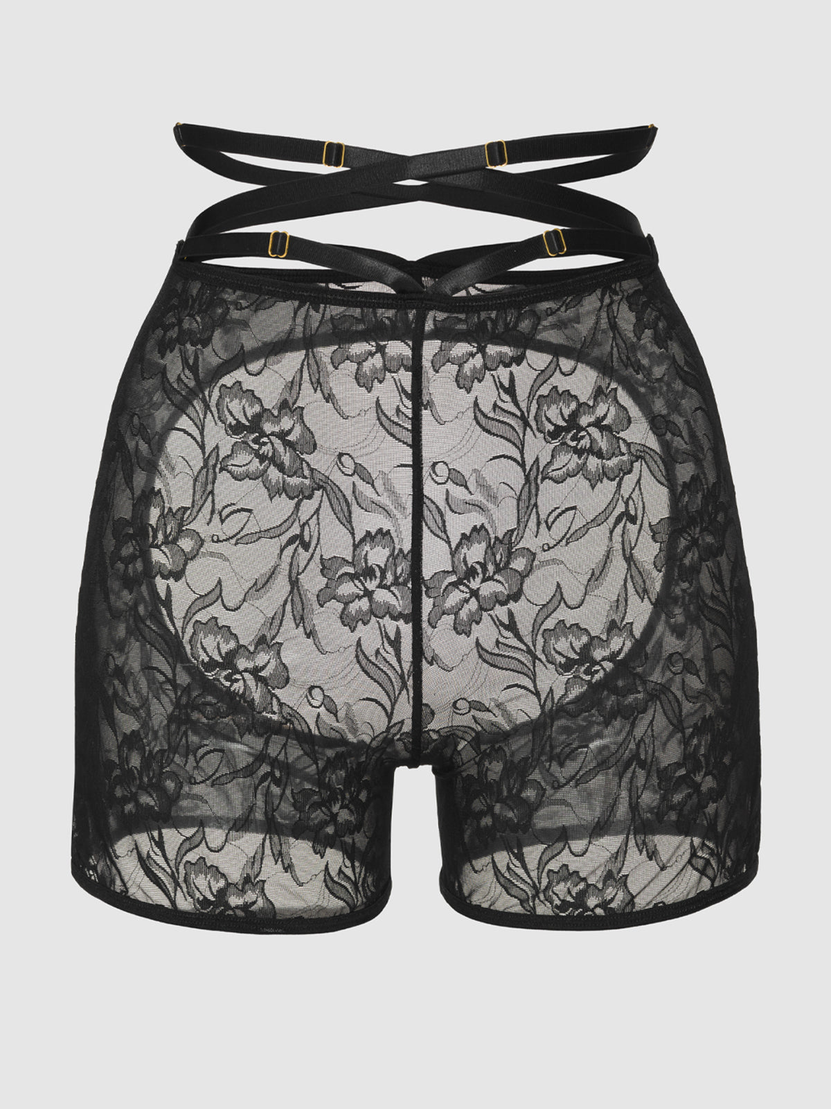 Dahlia Backless Lace Bikeshort - Fredericks of Hollywood