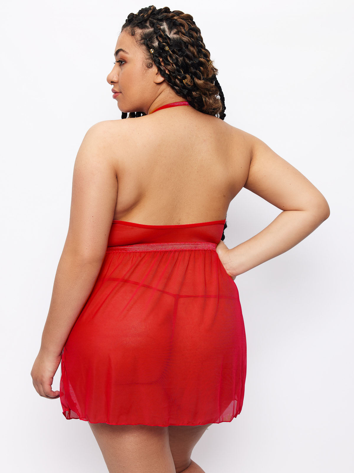 Saffron Floral Lace Babydoll - Fredericks of Hollywood