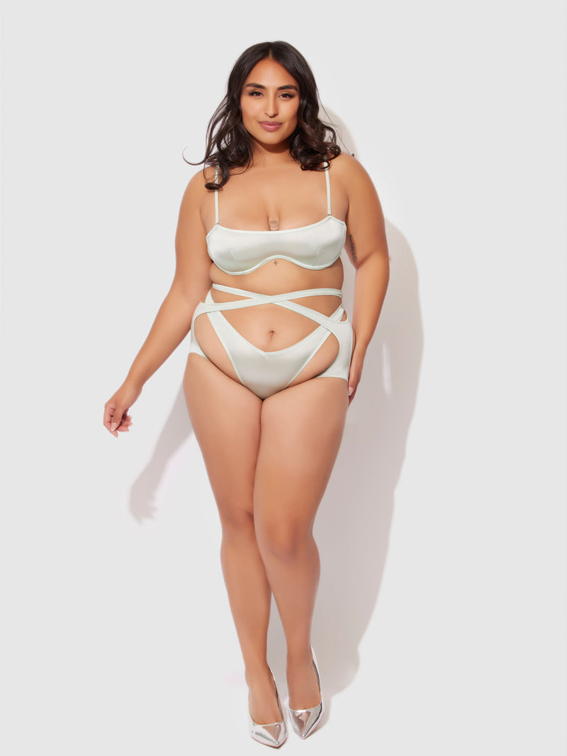 Neev Oil Slick Wrap Garter - Fredericks of Hollywood