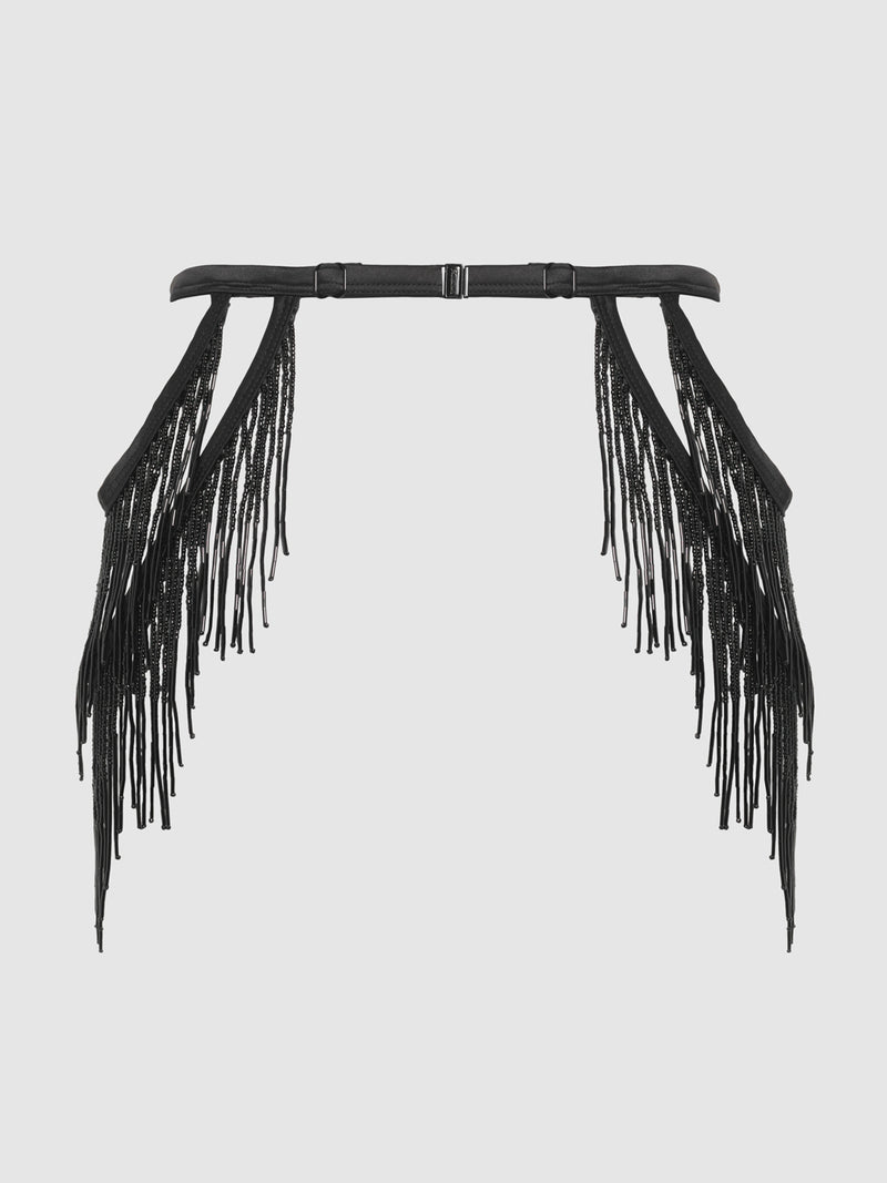Lune Beaded Garter Belt - Frederick's of Hollywood