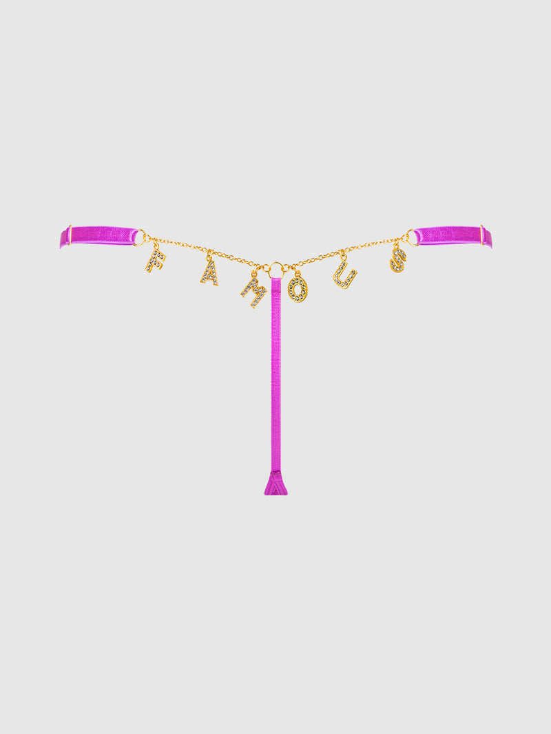 Arianna Lace & "Famous" Charm G-String - Frederick's of Hollywood