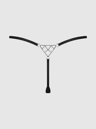 Rising Star Rhinestone Net Back G-String - Frederick's of Hollywood