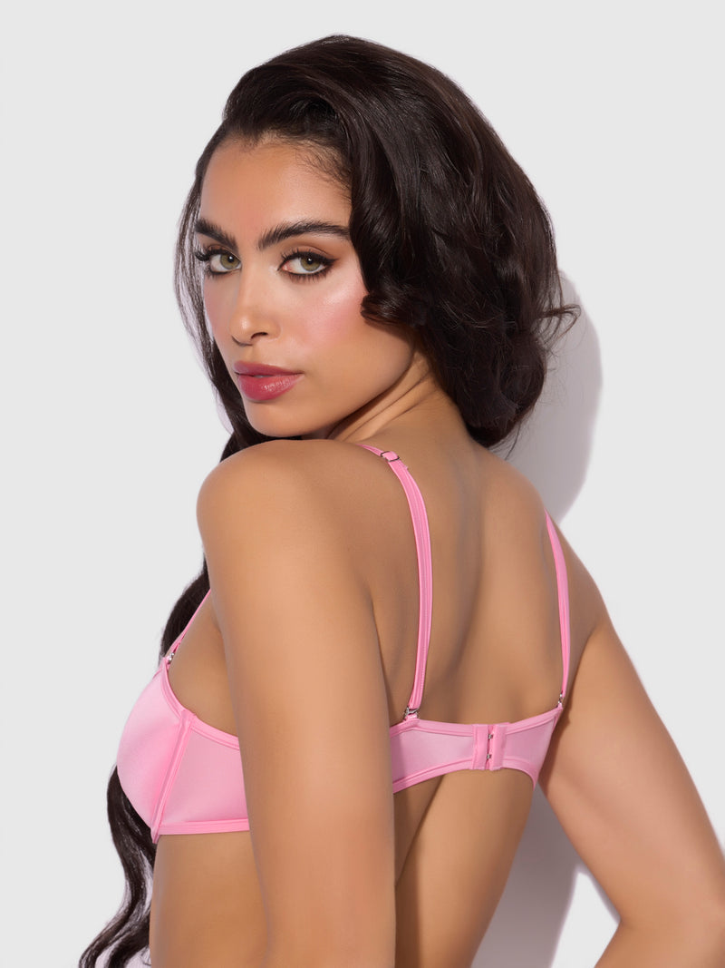 Neev Oil Slick Unlined Bandeau Bra - Frederick's of Hollywood