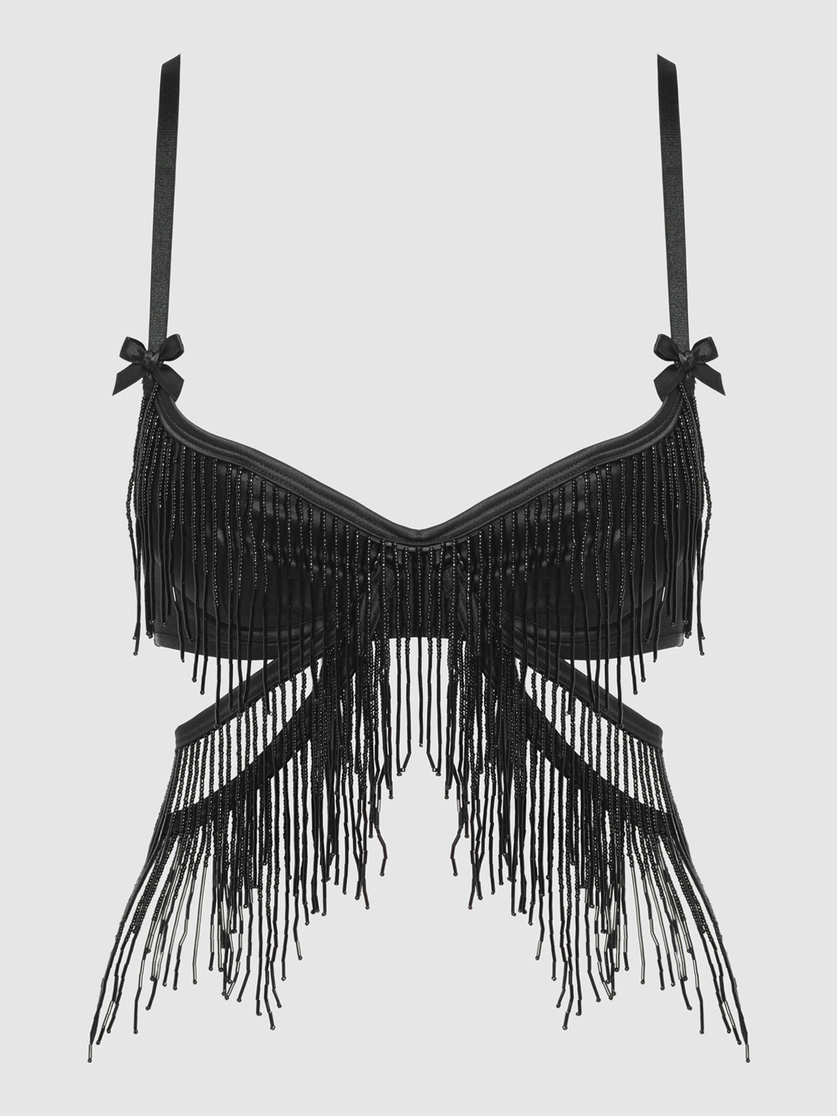 Lune Beaded Longline Bra - Frederick's of Hollywood