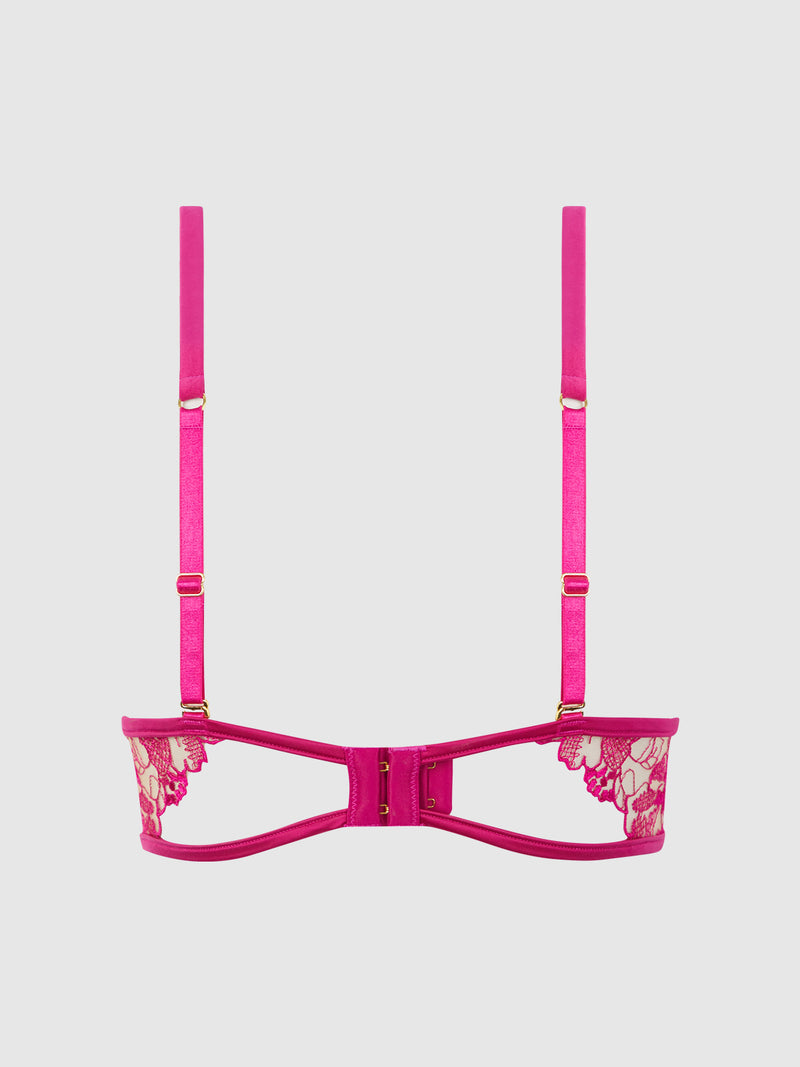 Venus Lace Strappy Unlined Openable Cup Bra - Frederick's of Hollywood