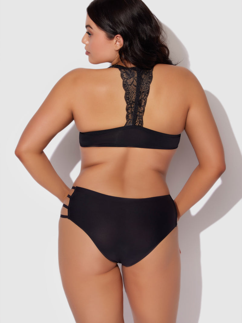 Kayla Lace Racerback Push Up Plunge Bra - Frederick's Of Hollywood