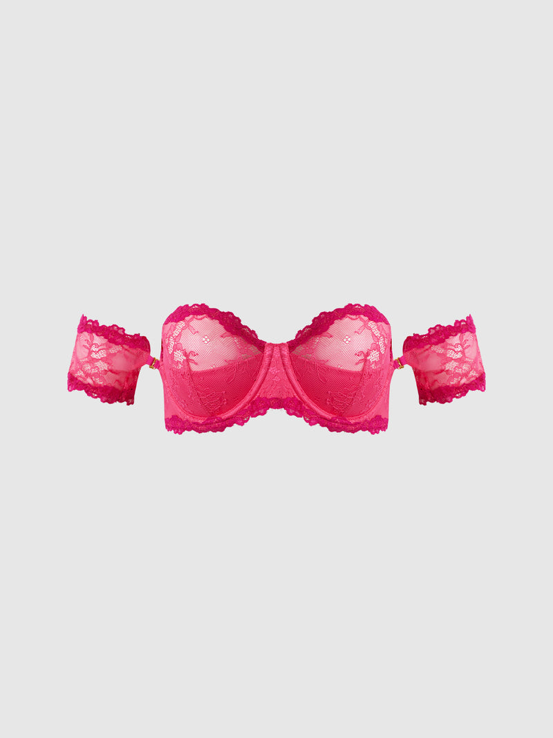 Pia Lace Strapless Bra With Removable Sleeves