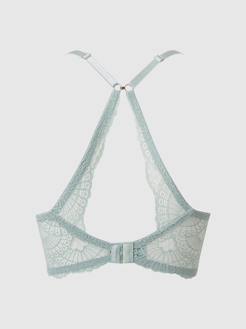 Ariel Lace Longline Push Up Bra - Frederick's Of Hollywood