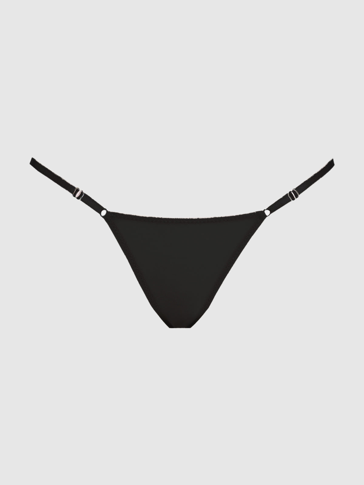 Pia Mesh Slider Side Bikini - Black