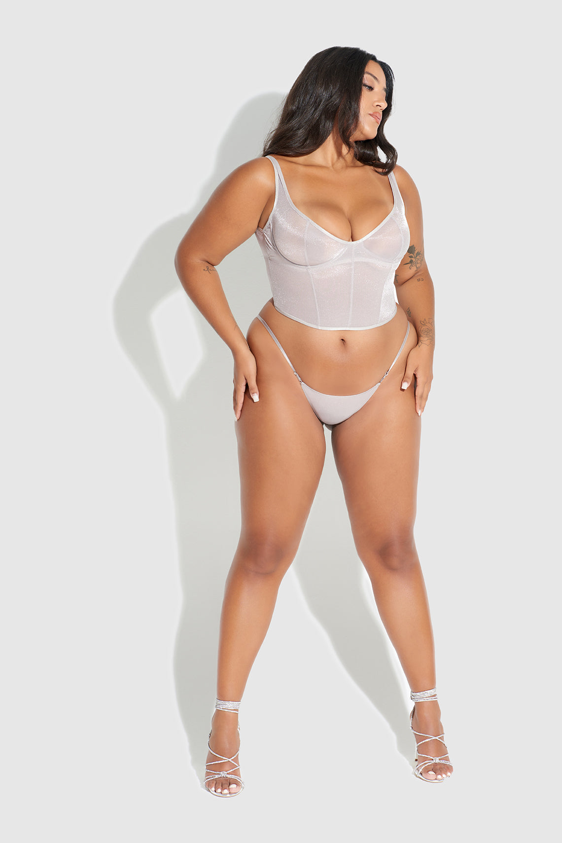 Pia Mesh Slider Side Bikini