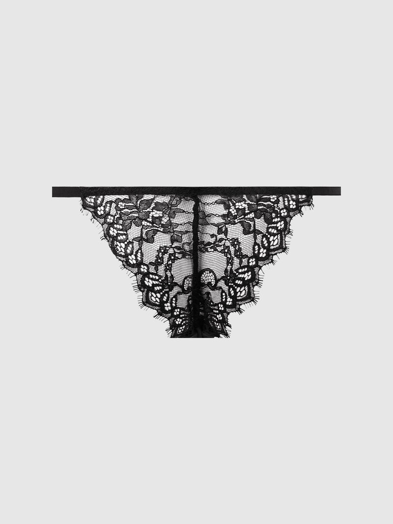 Rising Star Lace & Liquid Satin Bikini - Frederick's Of Hollywood