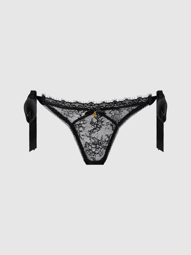 Chiara Lace Drop Off Tie Side Bikini - Frederick's of Hollywood
