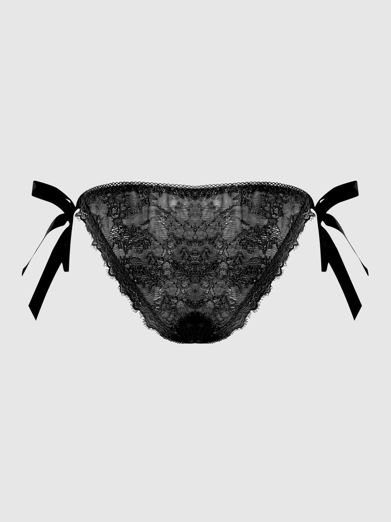 Chiara Lace Drop Off Tie Side Bikini - Frederick's of Hollywood