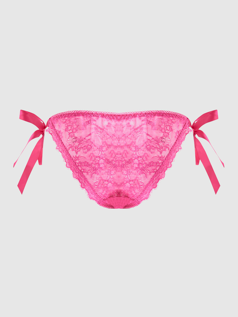Chiara Lace Drop Off Tie Side Bikini - Frederick's of Hollywood