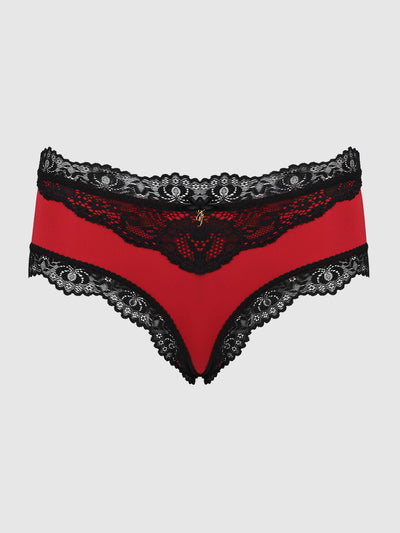 Jenna Micro & V-Front Lace Hipster - Frederick's of Hollywood