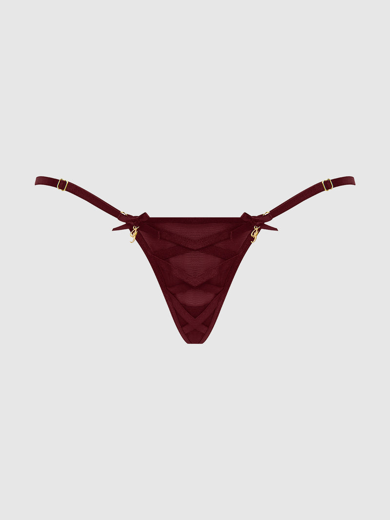 Petra Lattice Front Side Slider G-String - Frederick's of Hollywood