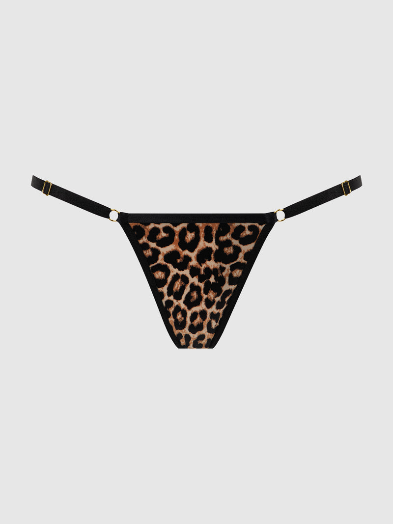 Raven Side Slider Mini G-String - Frederick's of Hollywood