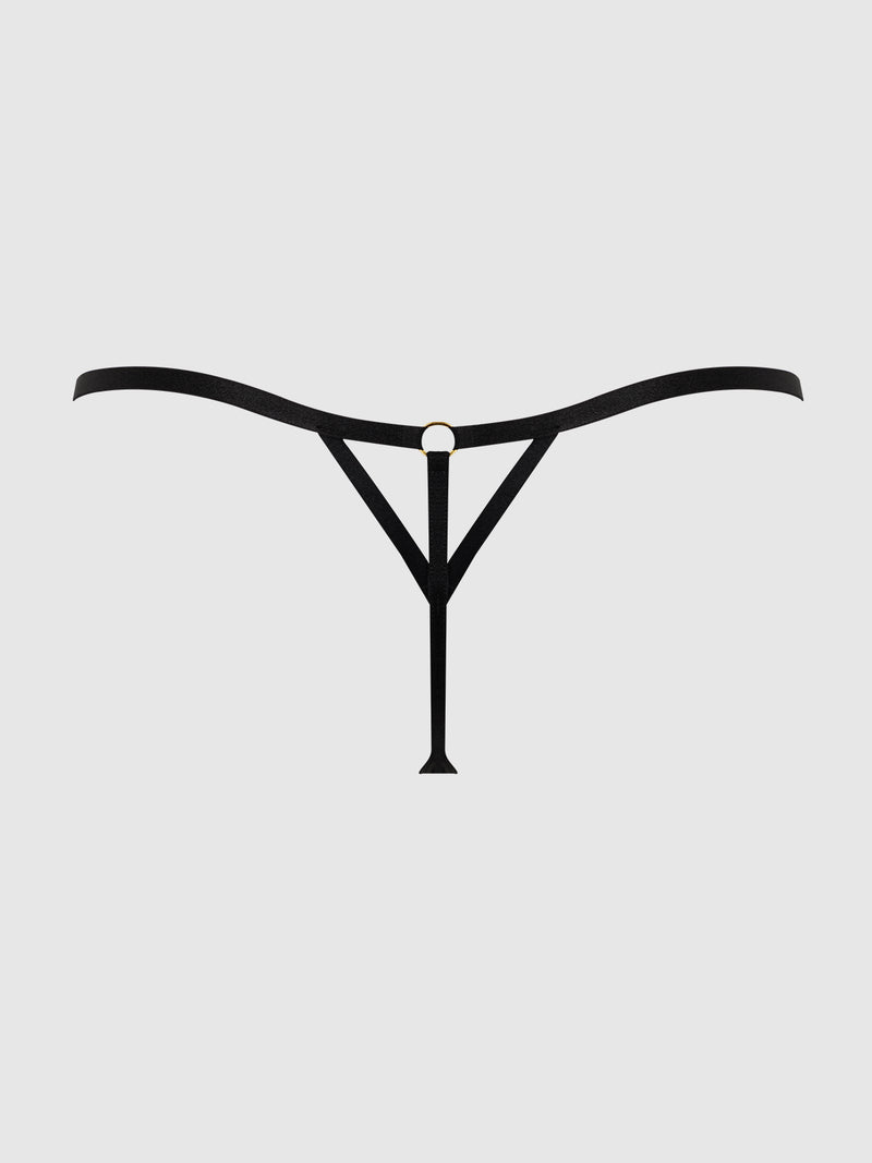 Raven Side Slider Mini G-String - Frederick's of Hollywood