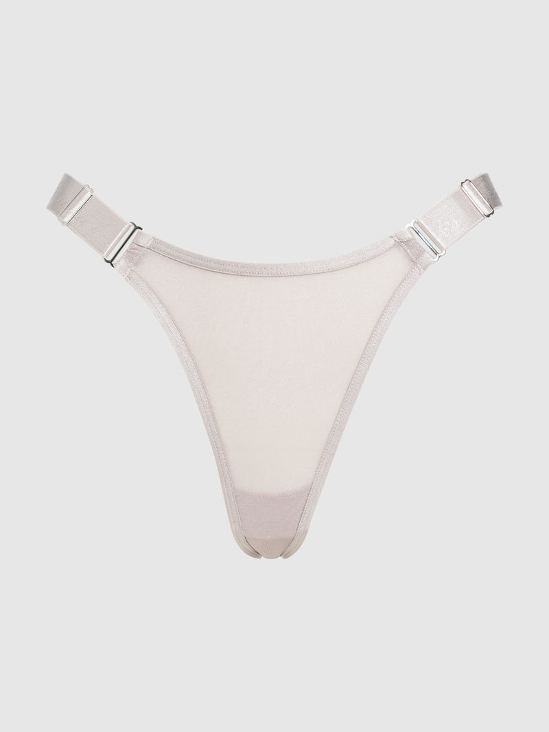 Pia Elastic Side Mesh Thong