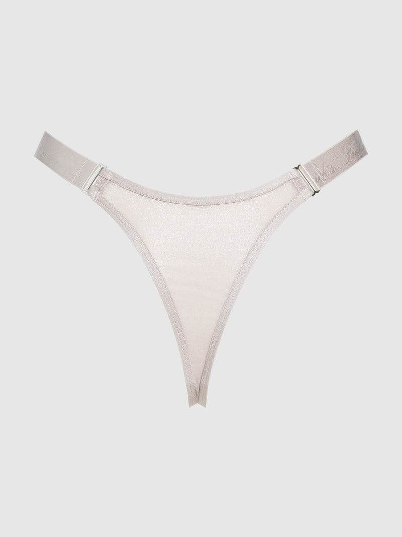 Pia Elastic Side Mesh Thong