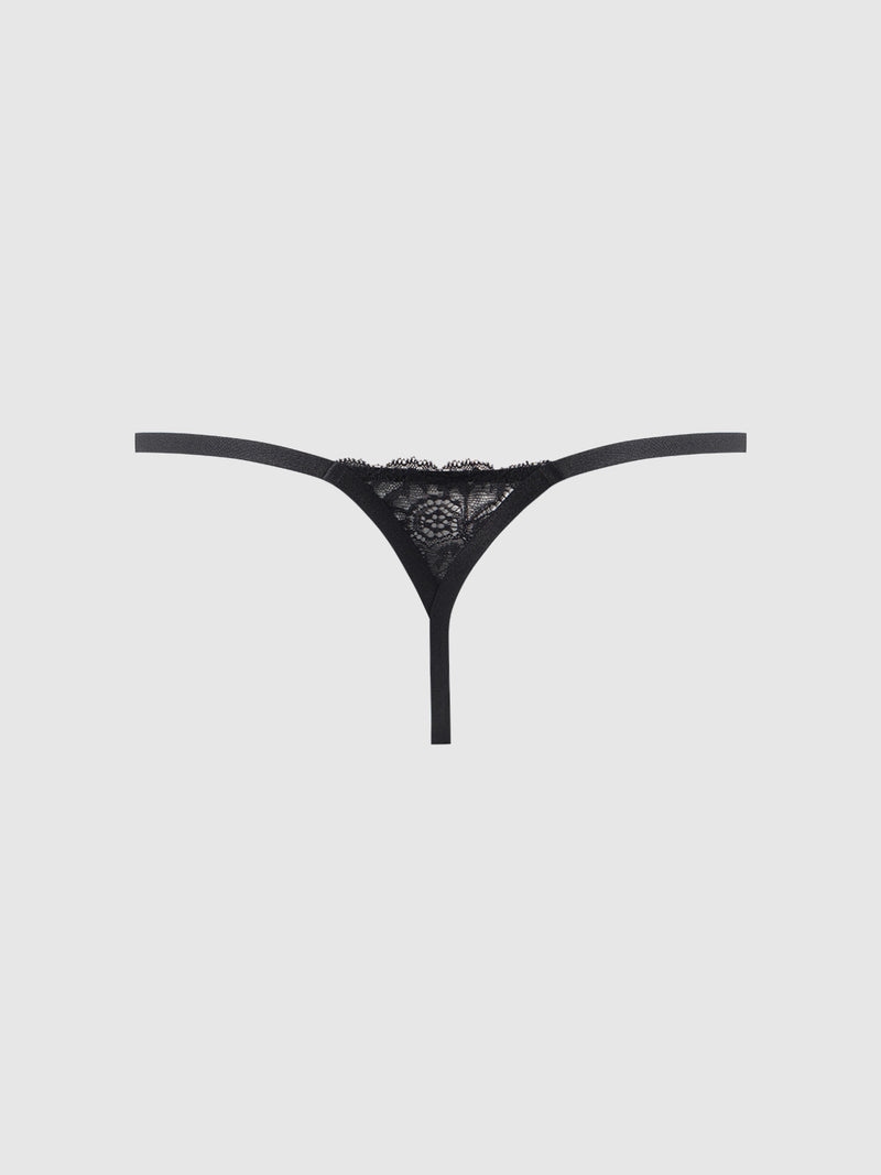 Aria Stretch Lace Thong - Frederick's of Hollywood