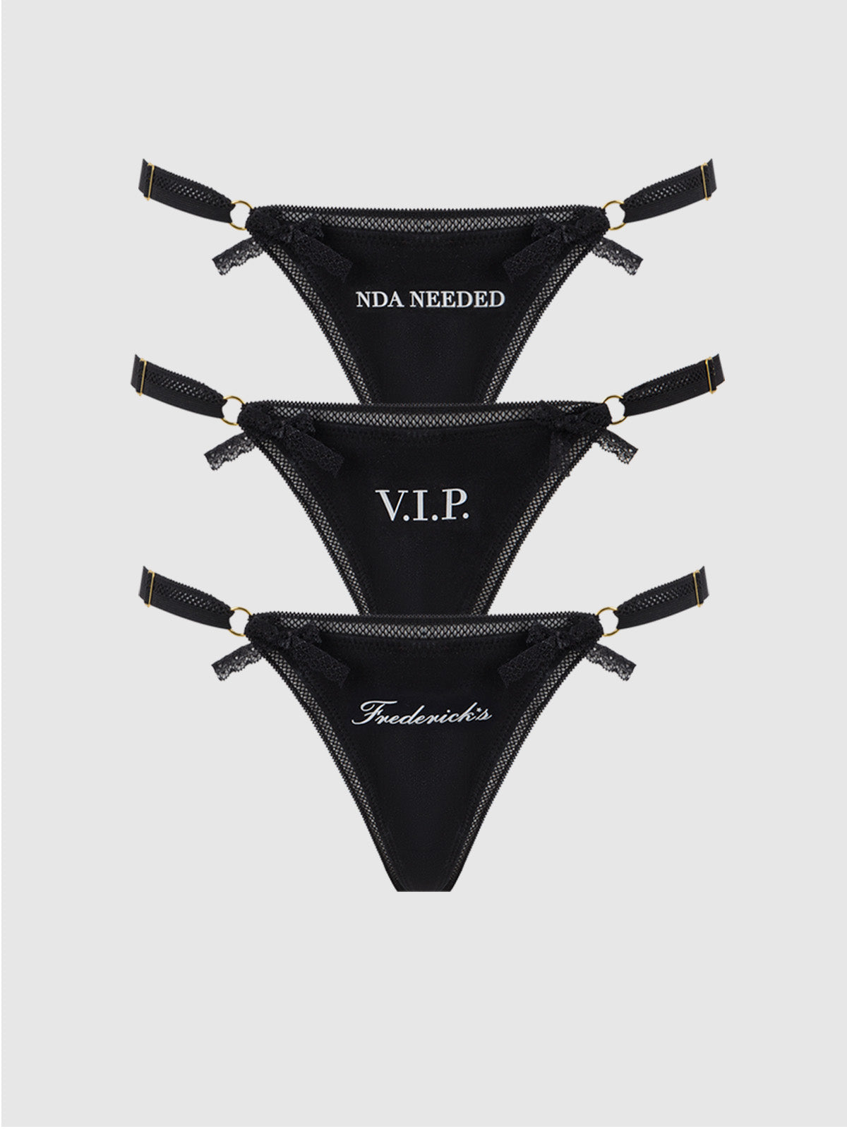 Frederick's Statement Cotton G-String 3 Pack - Frederick's Of Hollywood