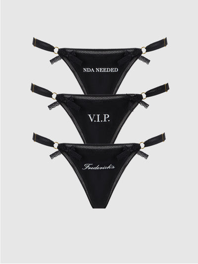 Frederick's Statement Cotton G-String 3 Pack - Frederick's Of Hollywood