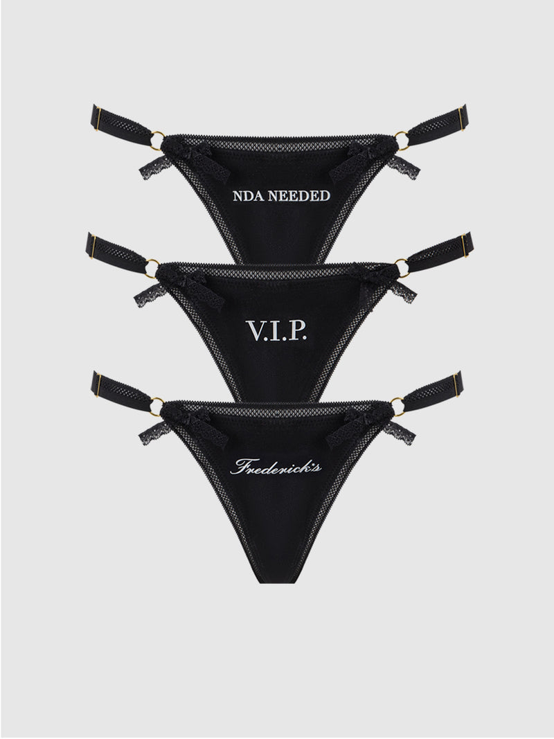 Frederick's Statement Cotton G-String 3 Pack - Frederick's Of Hollywood