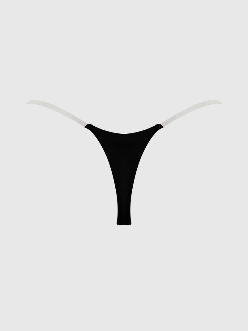 Petra Slider Side Satin Thong - Frederick's of Hollywood