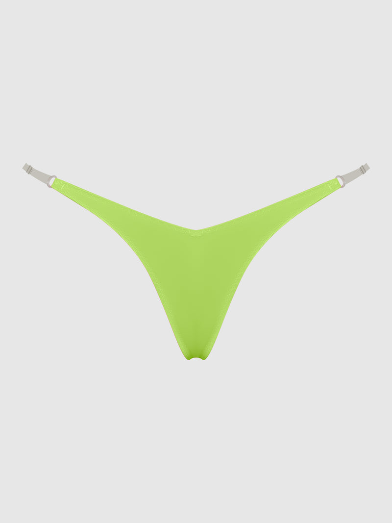 Petra Slider Side Satin Thong - Frederick's of Hollywood