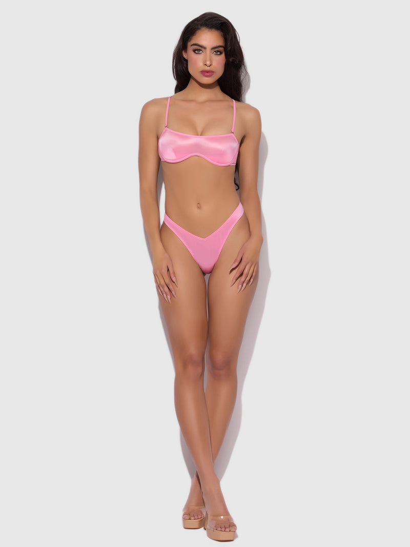 Neev Oil Slick Scoop Thong - Frederick's of Hollywood