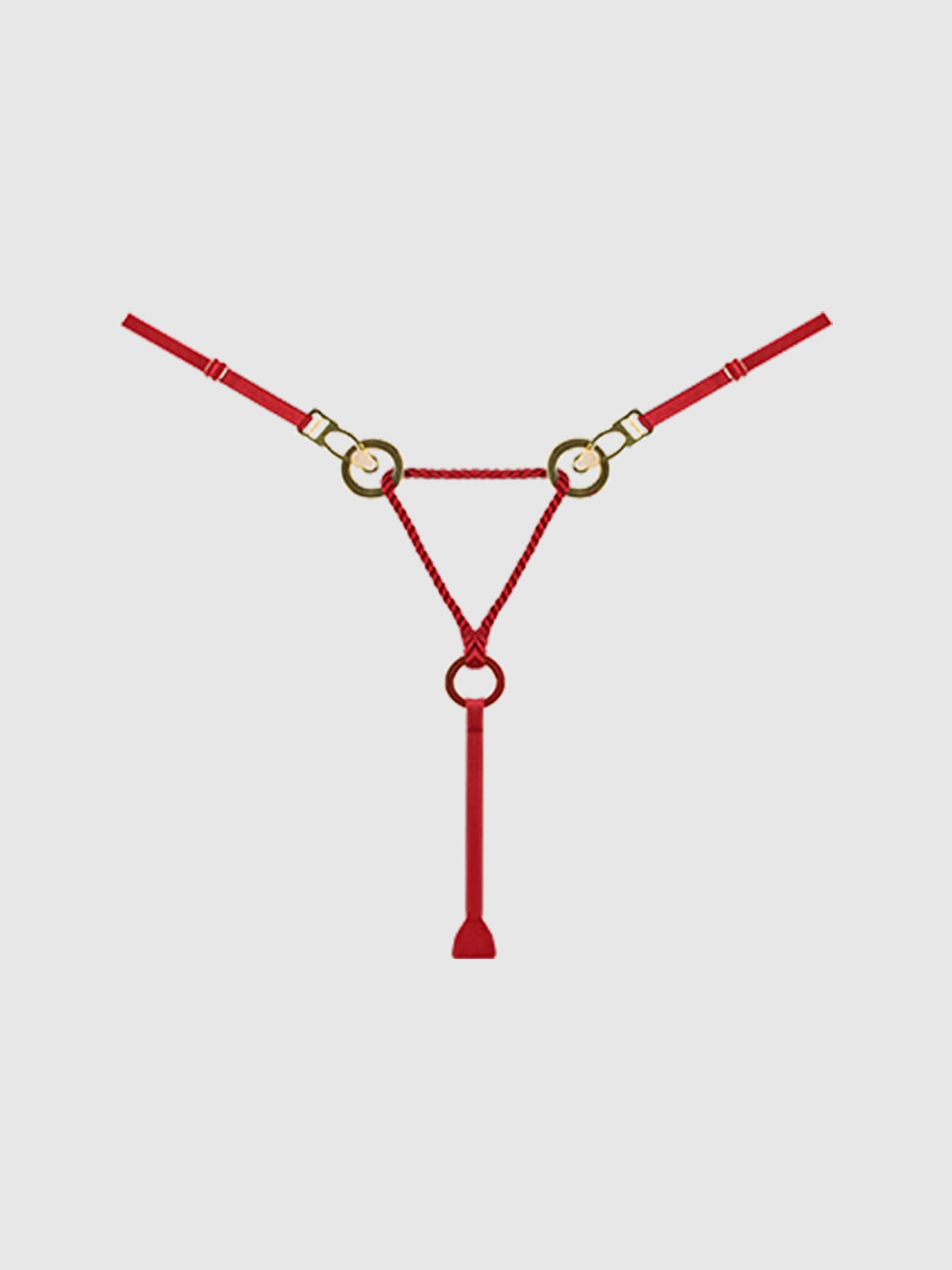 Nadya Liquid Satin & Rope Thong - Frederick's of Hollywood