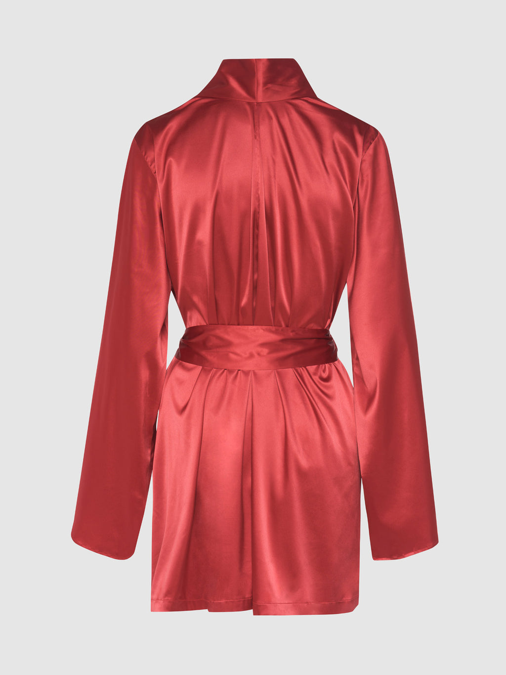 Petra Satin Short Robe - Frederick's of Hollywood