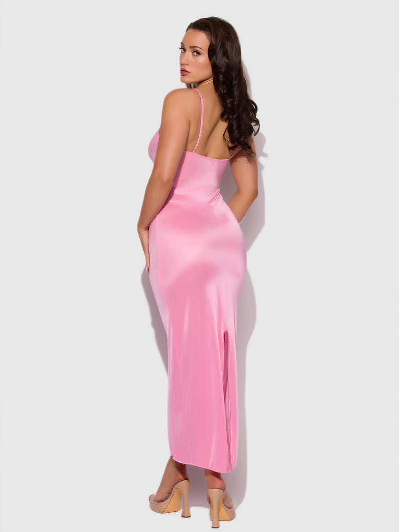 Neev Oil Slick Maxi Gown - Frederick's of Hollywood