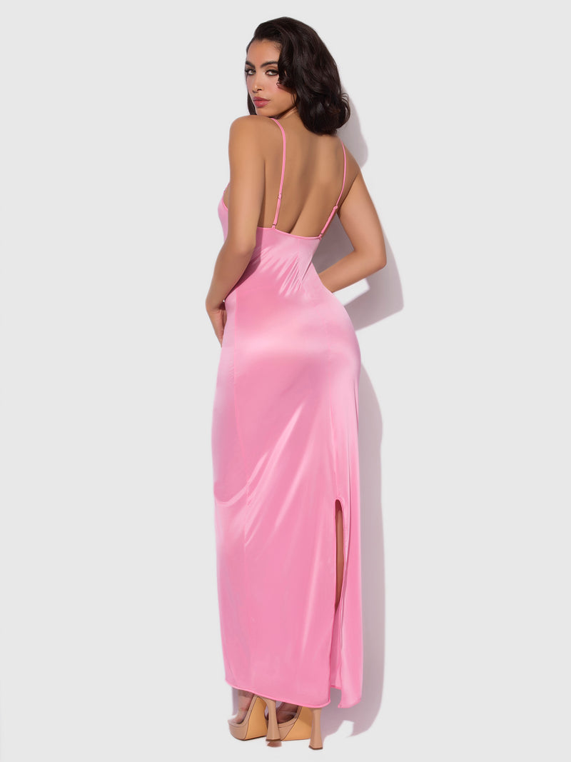 Neev Oil Slick Maxi Gown - Frederick's of Hollywood