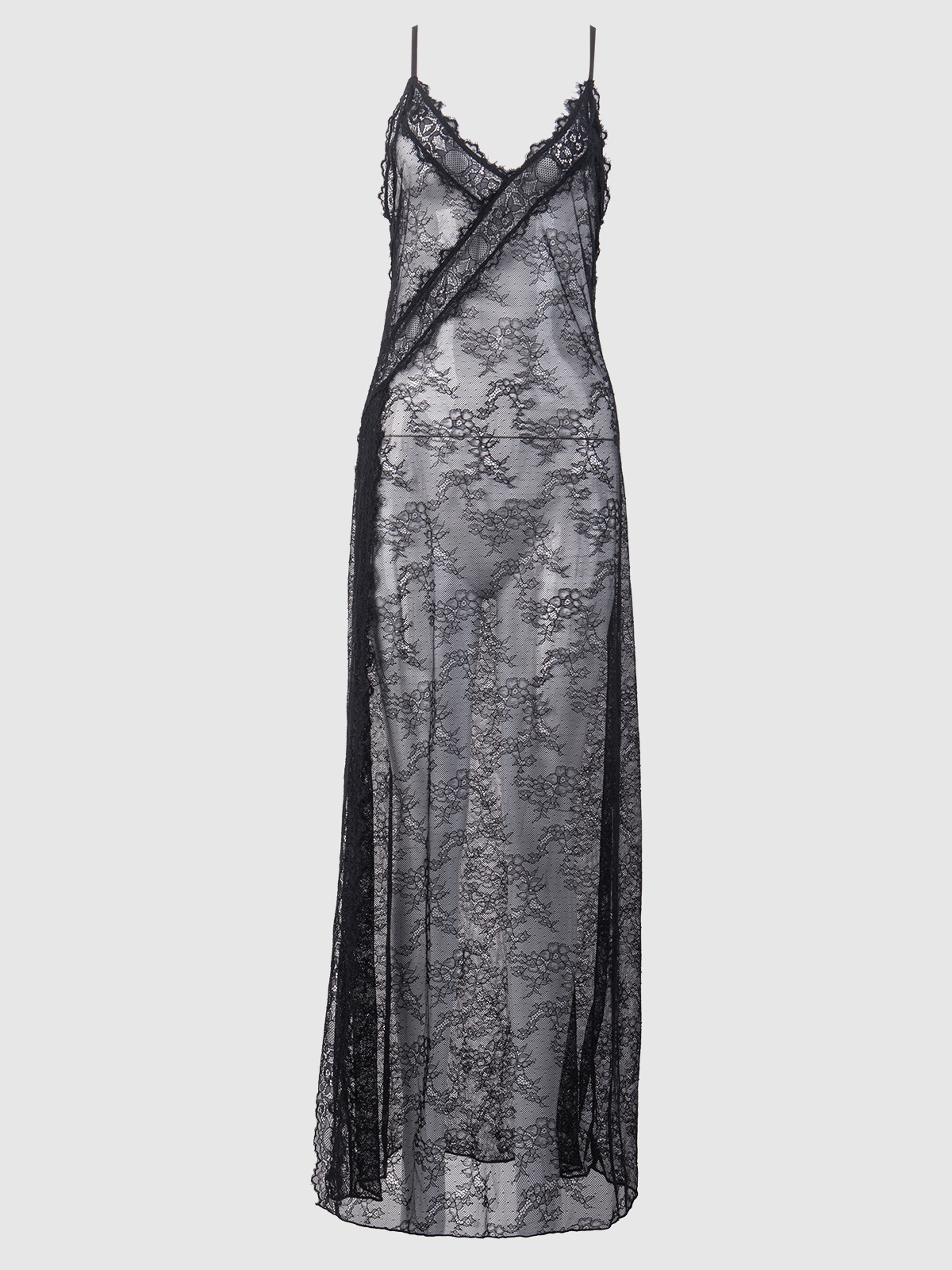 Luella Lace Wrap Maxi Gown - Frederick's Of Hollywood