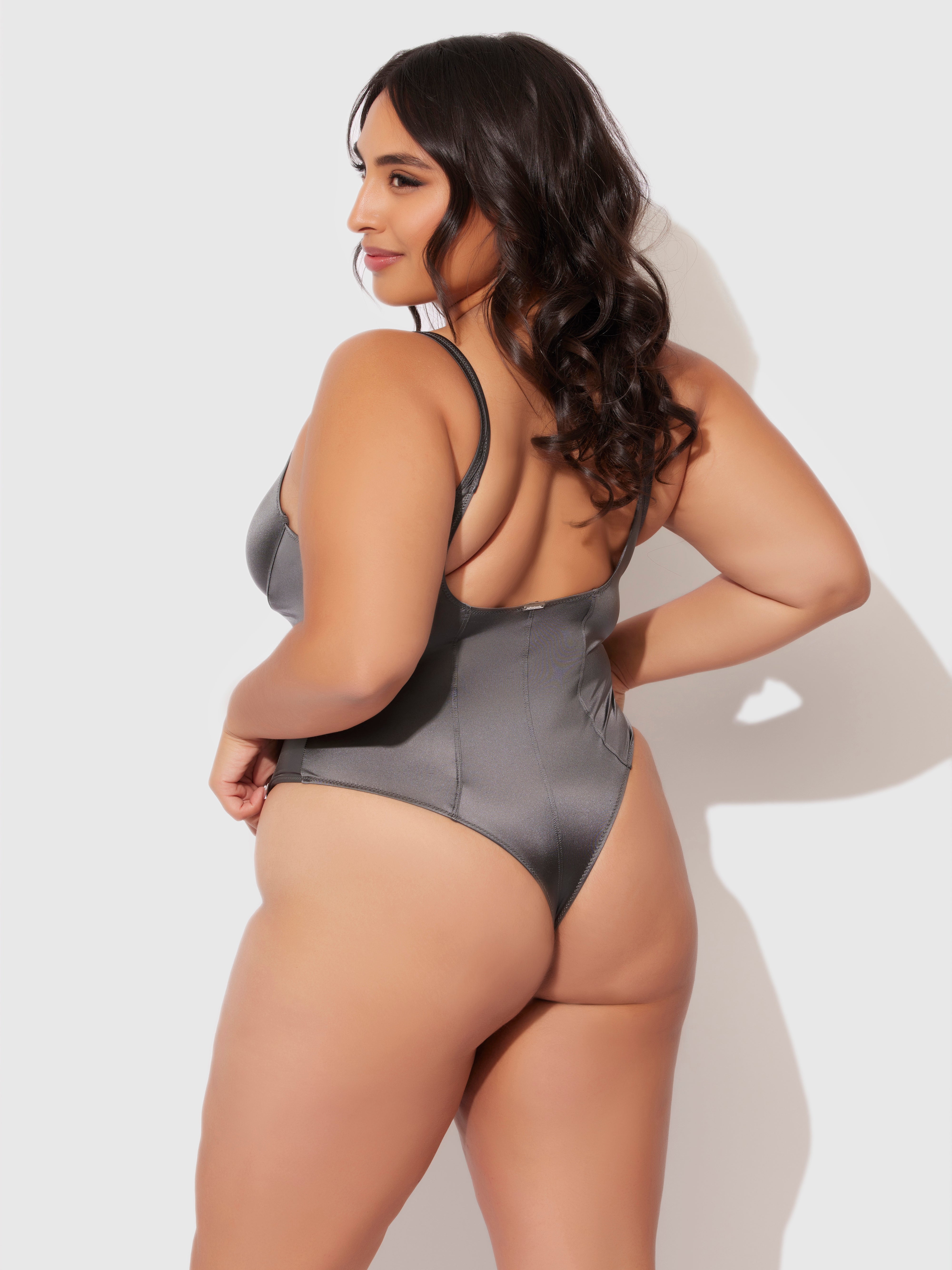 Neev Oil Slick Underwire & Seamed Bodysuit - Fredericks of Hollywood