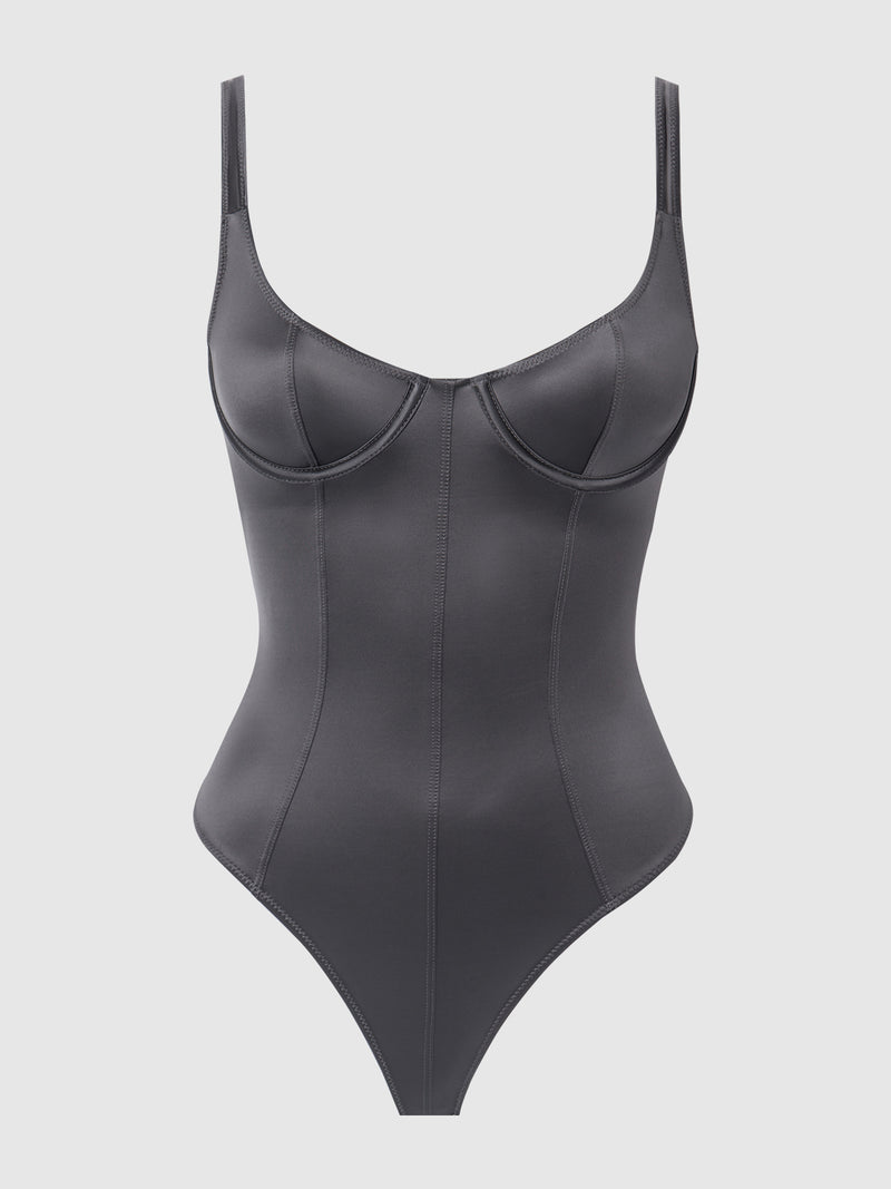 Neev Oil Slick Underwire & Seamed Bodysuit - Fredericks of Hollywood