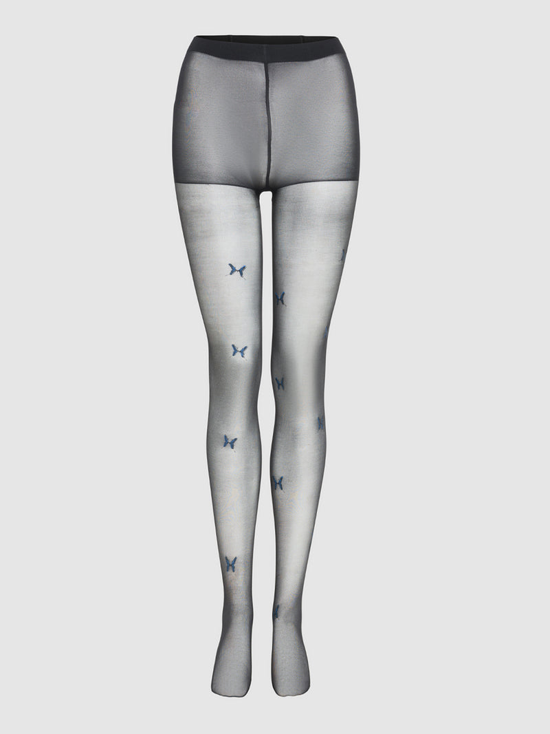 Harlow Sheer Butterfly Stockings - Frederick's of Hollywood