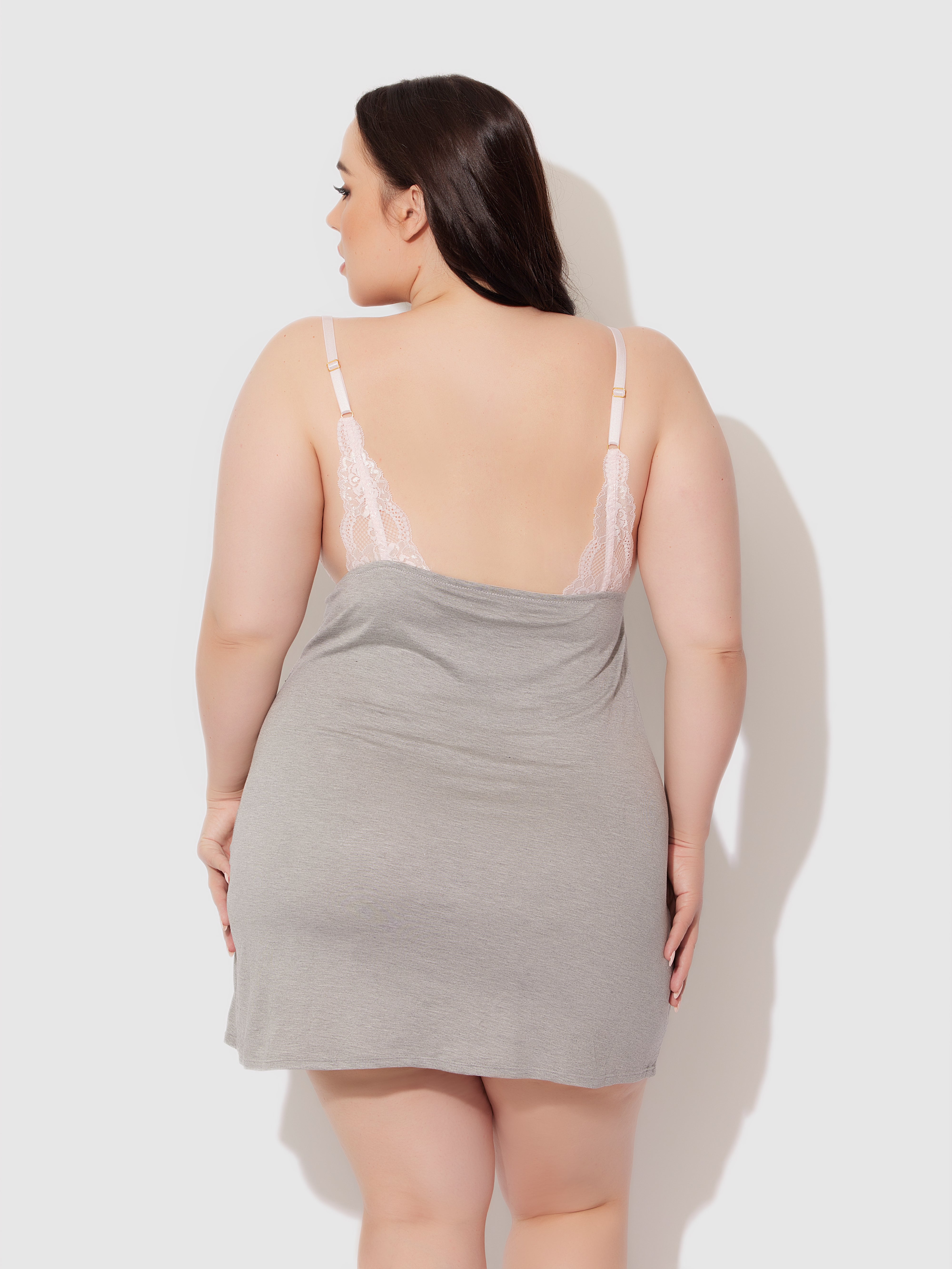 Lily Jersey & Lace Sleep Slip - Fredericks Of Hollywood