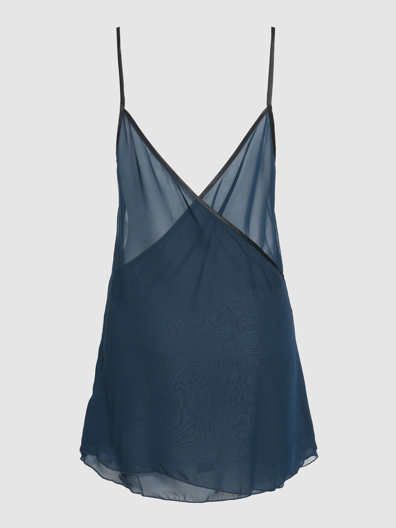Rowen Bias Cut Layered Chiffon Slip