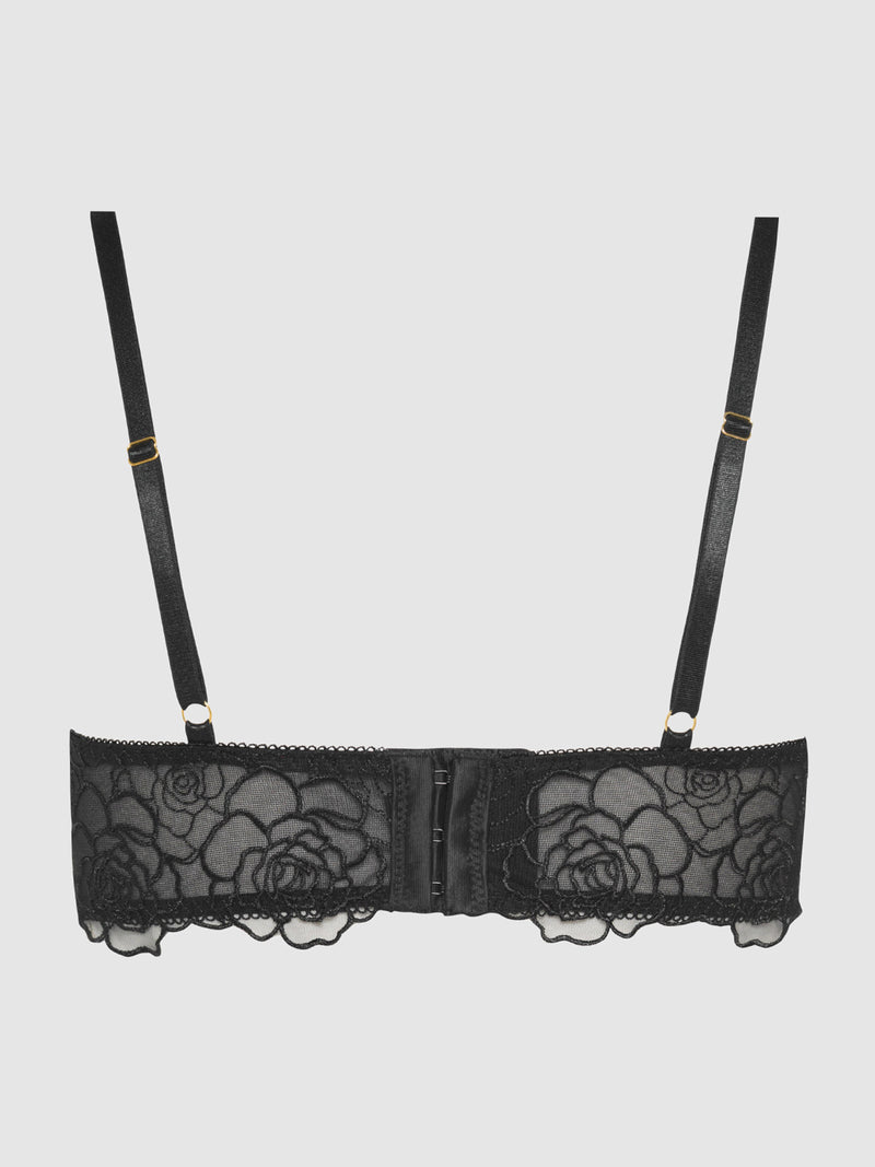 Melrose Embroidered Unlined Bra - Frederick's of Hollywood