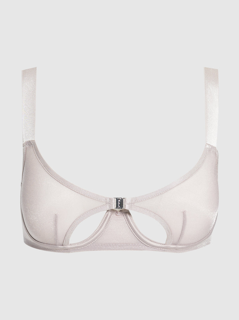 Pia Unlined Cutout Mesh Bra
