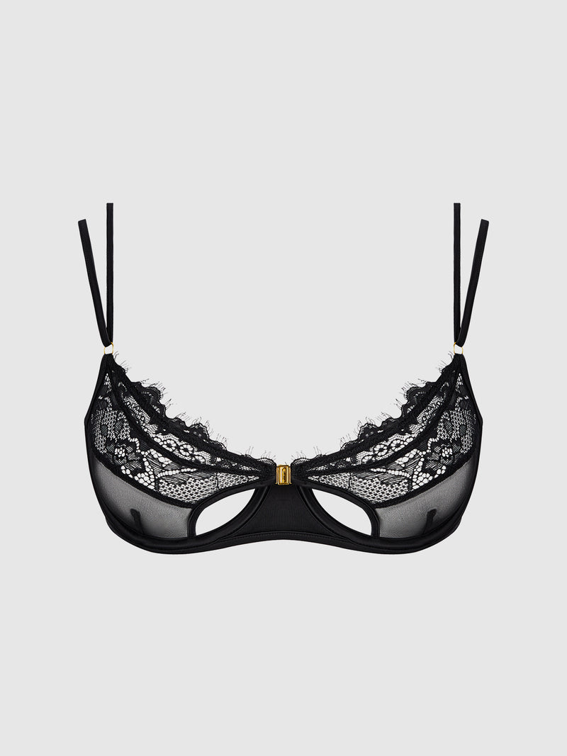 Neev Lace Unlined Openable Cup Bra - Frederick's of Hollywood