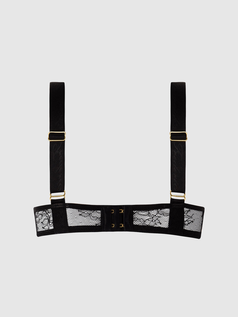Pia Lace Unlined Cutout Open Bra - Frederick's Of Hollywood