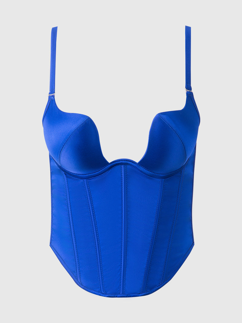 Petra Swirl Plunge Push Up Bustier - Frederick's of Hollywood